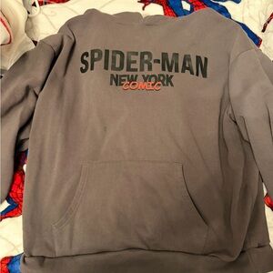Marvel Spider-Man Graphic Pullover Hoodie - Gray
